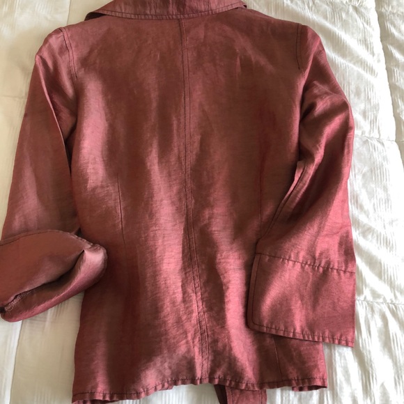 🦩Farinaz Designer Belted Blouse in Soft Pink🦩 - Picture 8 of 10